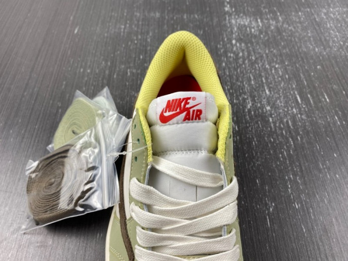 Travis Scott x Air Jordan 1 Low White/Green/Brown DM7866 603