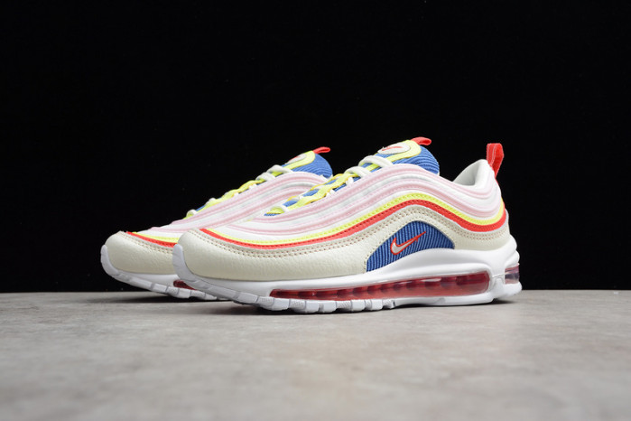 NIKE AIR MAX 97 SE “CORDUROY” SAIL/VOLT GLOW/ARCTIC PINK WOMENS AQ4137-101
