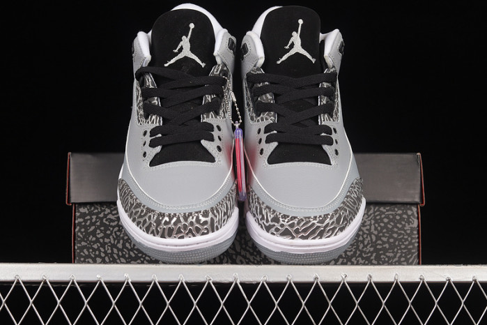 AIR JORDAN 3 RETRO WOLF GREY   136064 004