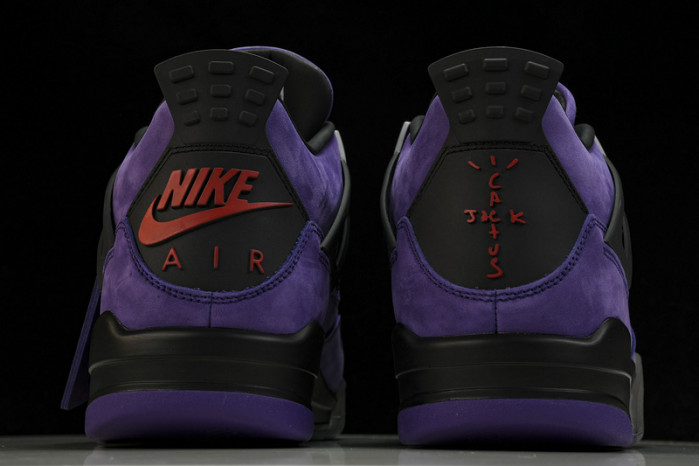 Travis Scott x Air Jordan 4 Retro Purple   AJ4-766296