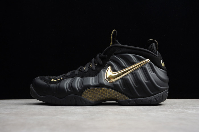 Air Foamposite Pro Black Metallic Gold  624041-009