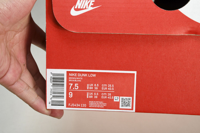 nike dunk low preM1vm atmos  fj5434-120