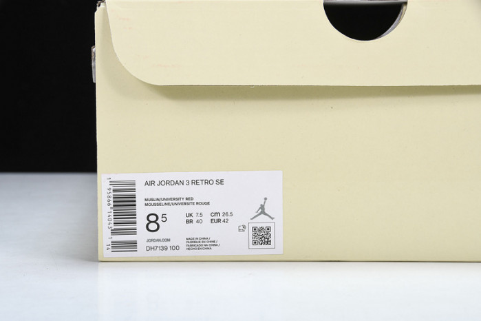 Air Jordan 3 “MUSLIN" DH7139-100