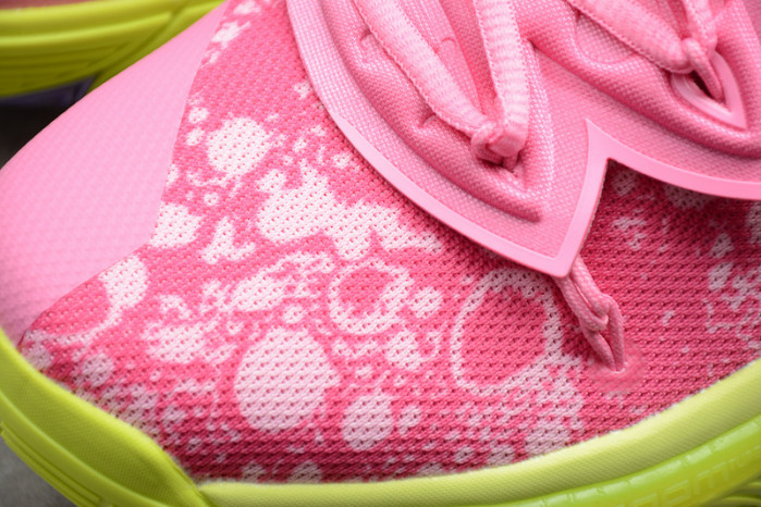 kyrie 5 spongebob patR1ck lotus pink/university red 003