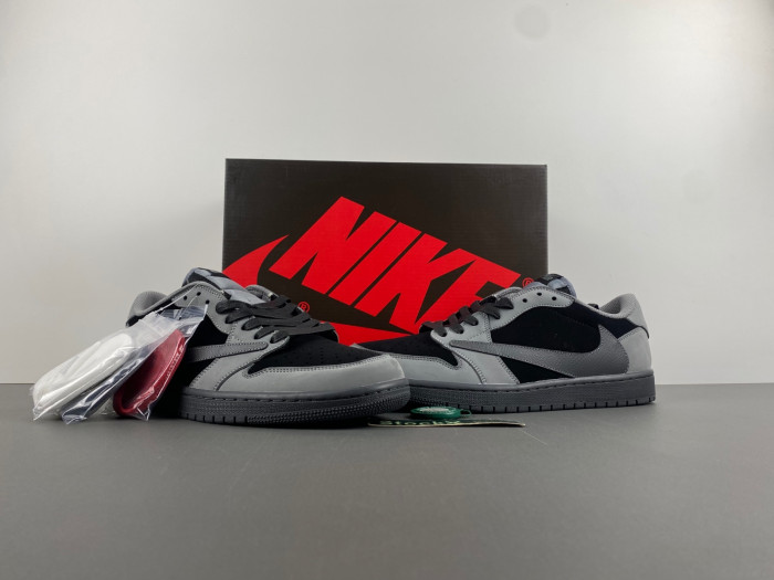 Travis Scott x Air Jordan 1 Low OG Black Gray DM7866-775