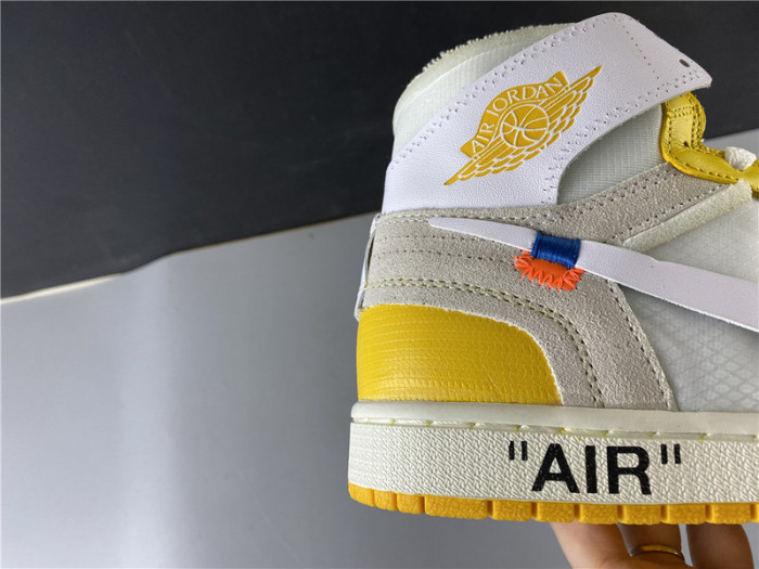 AIR JORDAN 1 X OF NRG WHITE YELLOW AQ0818 149