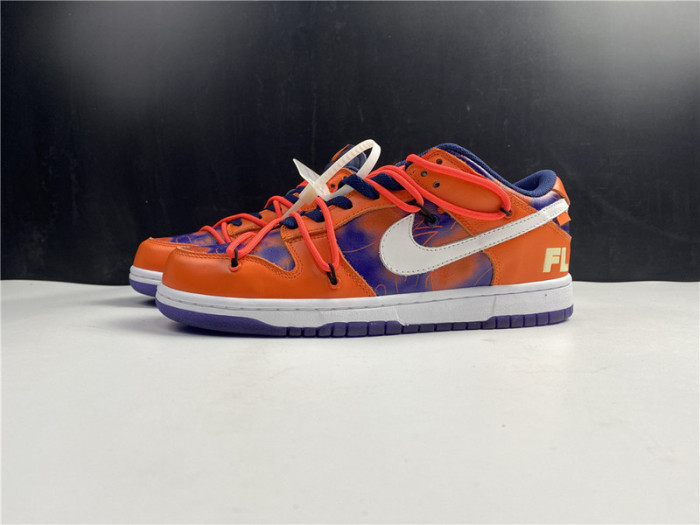 OF x Nike SB Dunk Low Orange Perple White  CT0856-801
