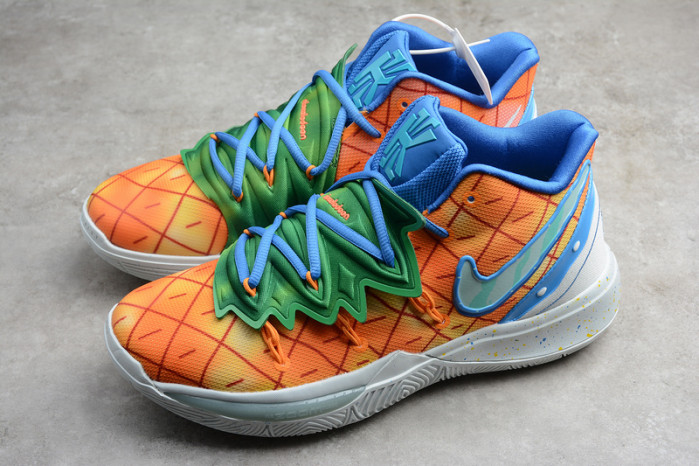 KYRIE 5 SPONGEBOB PINEAPPLE HOUSE ORANGE/GREEN-BLUE 004